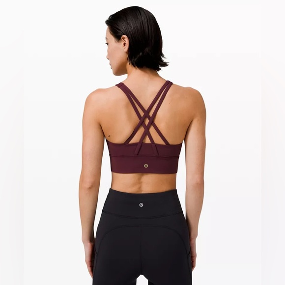 SOLDLululemonRARE NWOT💎Energy Bra High-Neck Longline✨Lunar New Year Cassis✨sz 4 - Picture 5 of 16